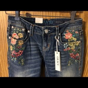 Grace “boho floral” jeans